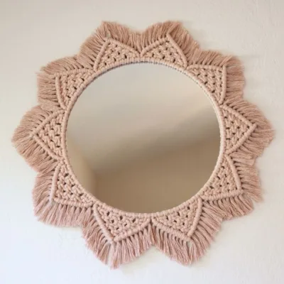 Handmade Macrame Mirror