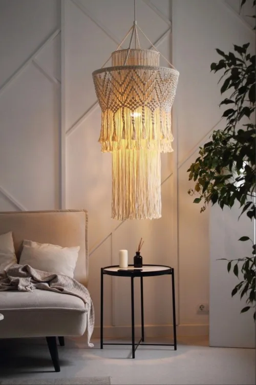 Macrame Lamps/Chandeliers, Ceiling lamps