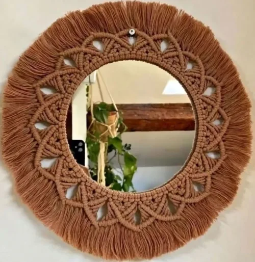 BOHO MACRAME WALL MIRROR