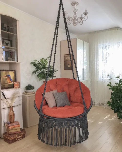 rose swing chair