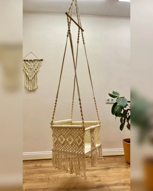 MACRAME BABY SWING CHAIR