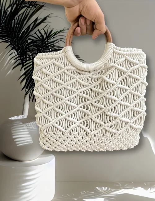 MACRAME ENVELOPE BAG FOR WOMEN